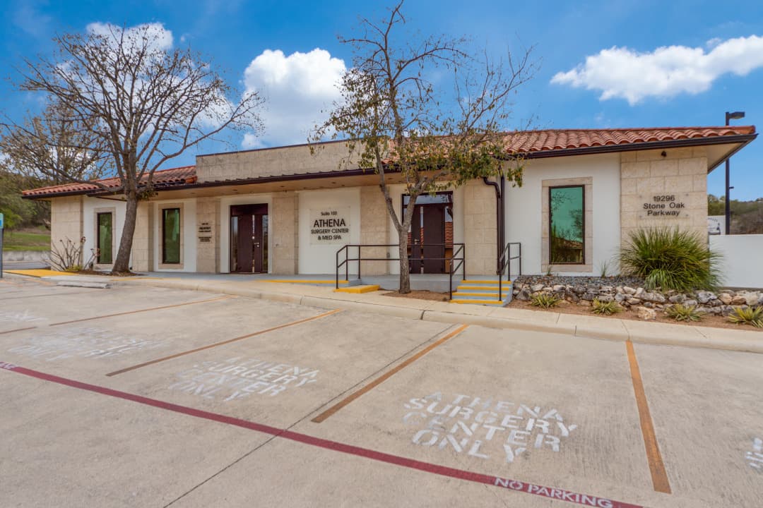 Exterior of Athena Surgery Center building
